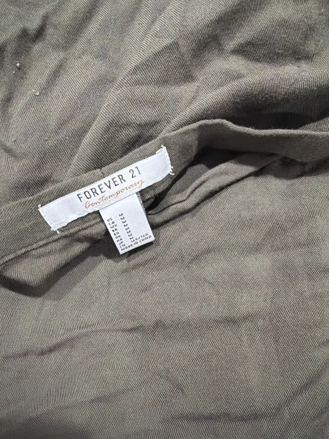 Forever 21 Contemporary Olive Green Wrap Skirt - photo 2