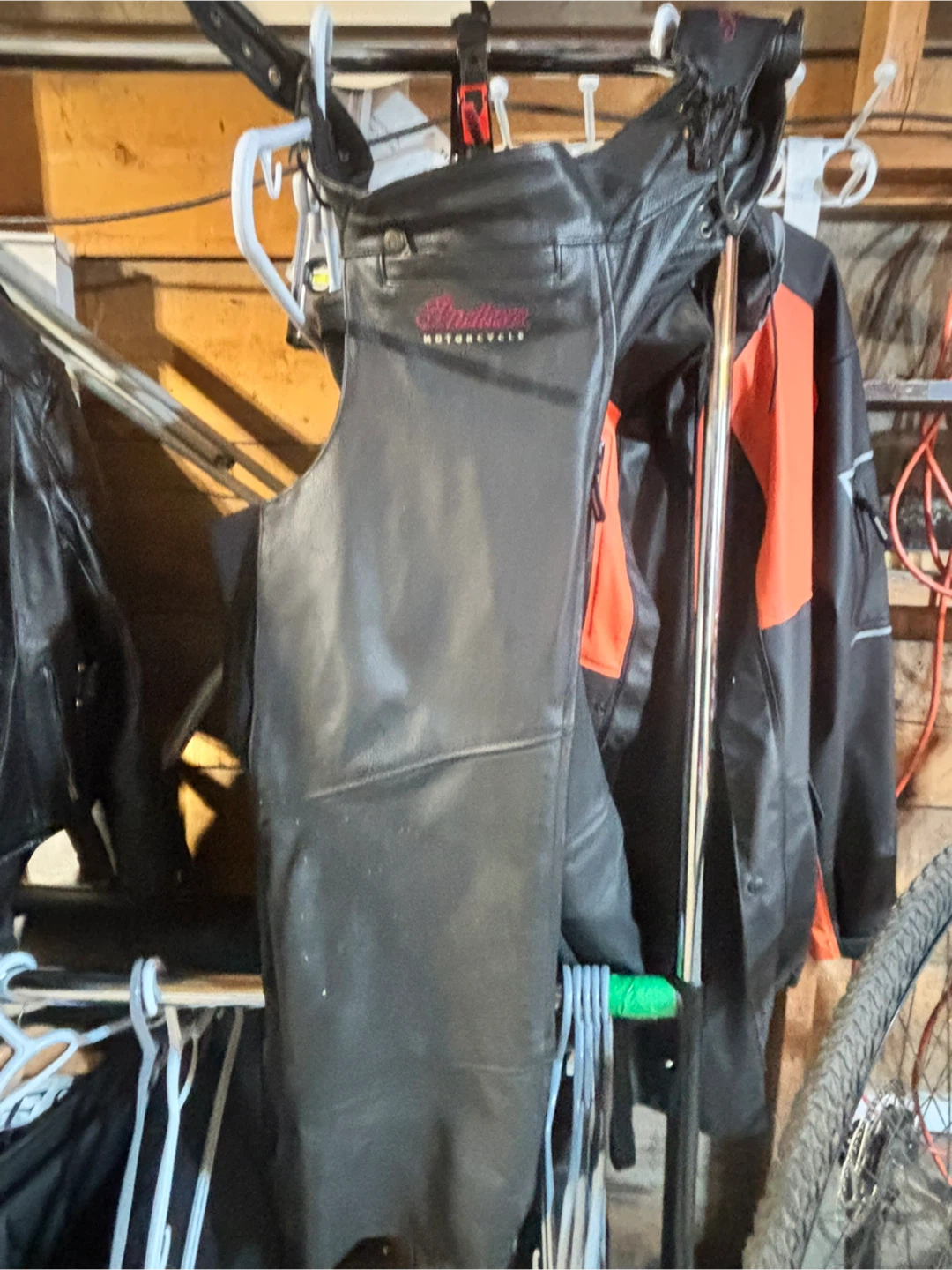 Indian Motorcycle Leather Chaps XL