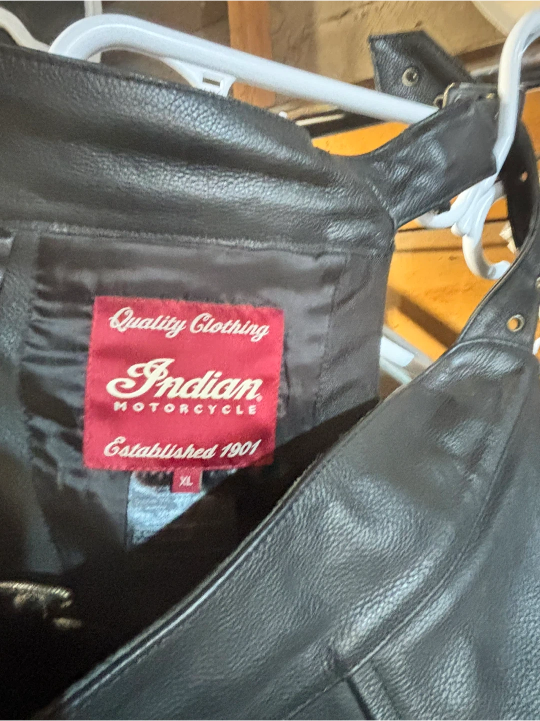 Indian Motorcycle Leather Chaps XL - photo 2