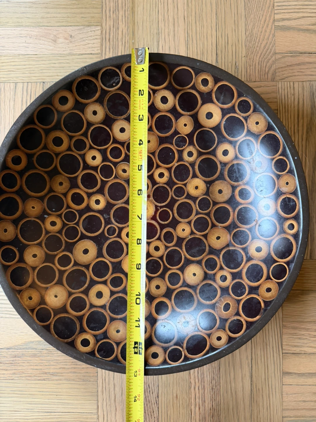 Decorative Round Bowl with Bamboo Pattern - photo 3