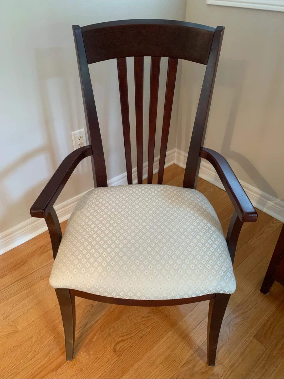 Wooden Dining Table and Chairs Set with Hutch - photo 5