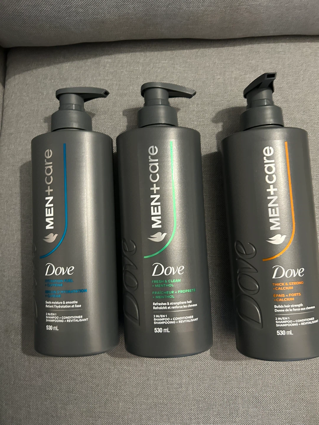 Dove Men+Care Shampoo + Conditioner - 530 mL each