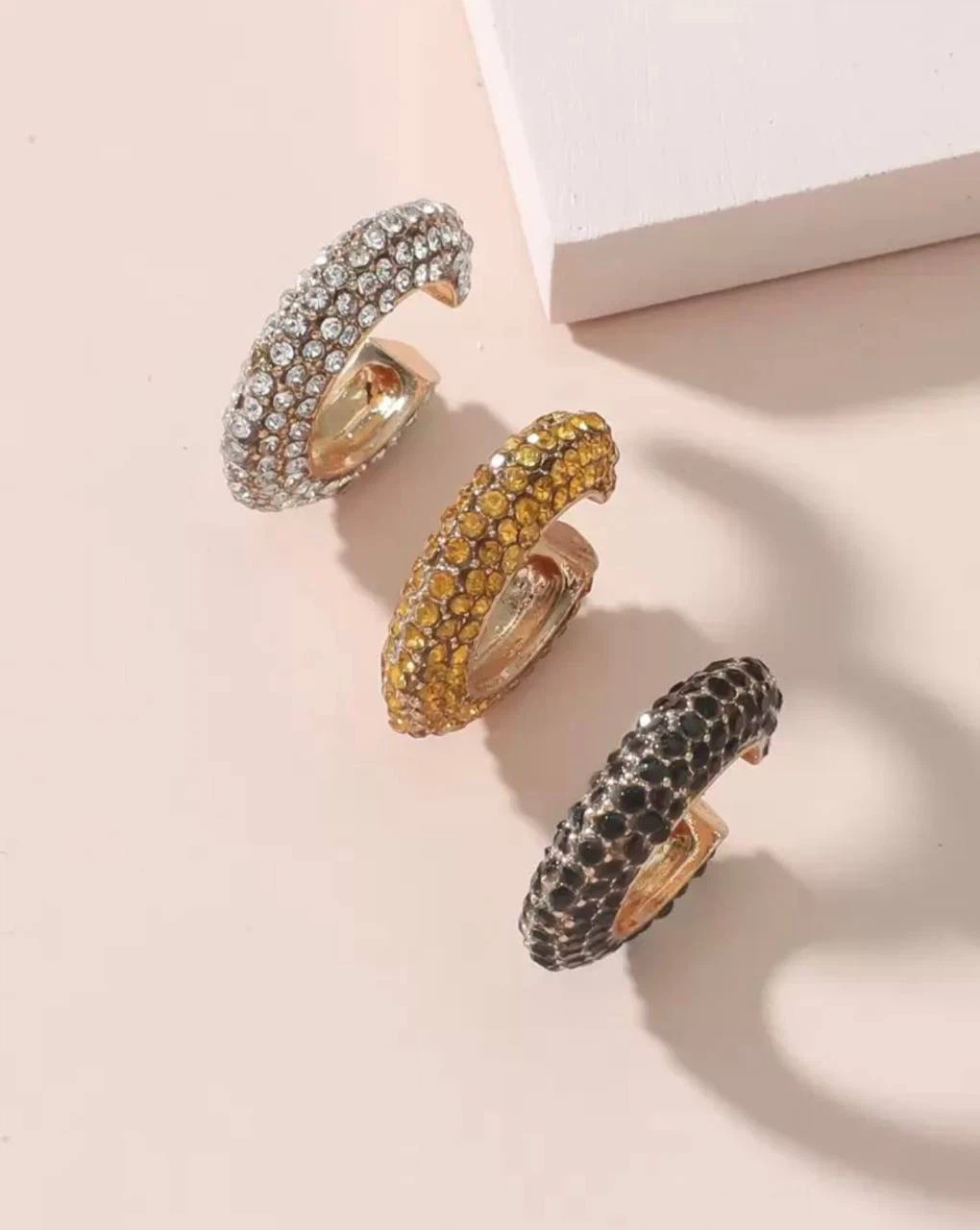Set of 3 Crystal Ear Cuffs - photo 4