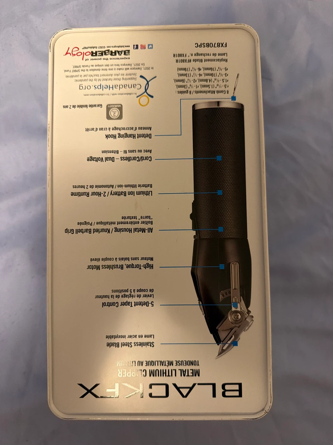 BaBylissPRO Metal Lithium Hair Clipper - FX870B - photo 2