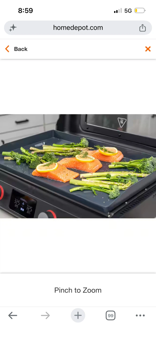 New NexGrill Fuse 400 22 in. Electric Griddle - photo 2