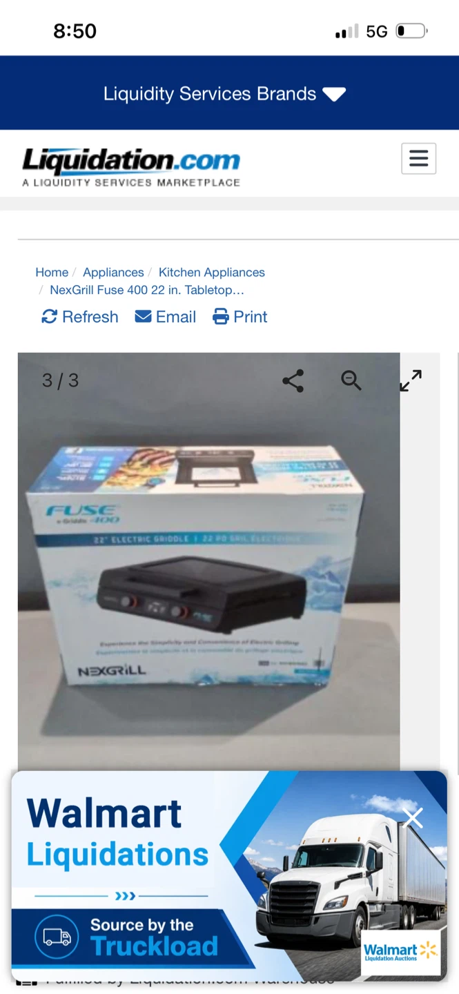 New NexGrill Fuse 400 22 in. Electric Griddle - photo 3