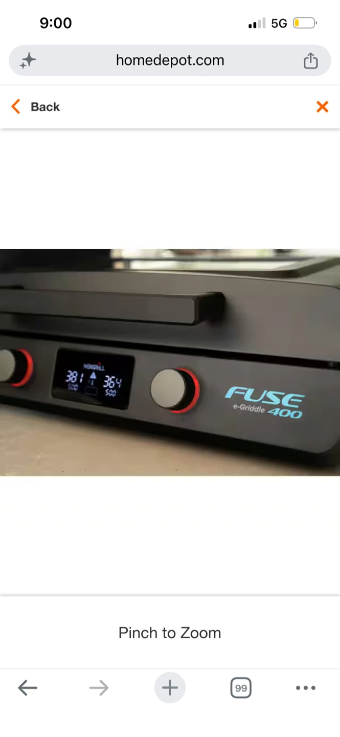 New NexGrill Fuse 400 22 in. Electric Griddle - photo 4