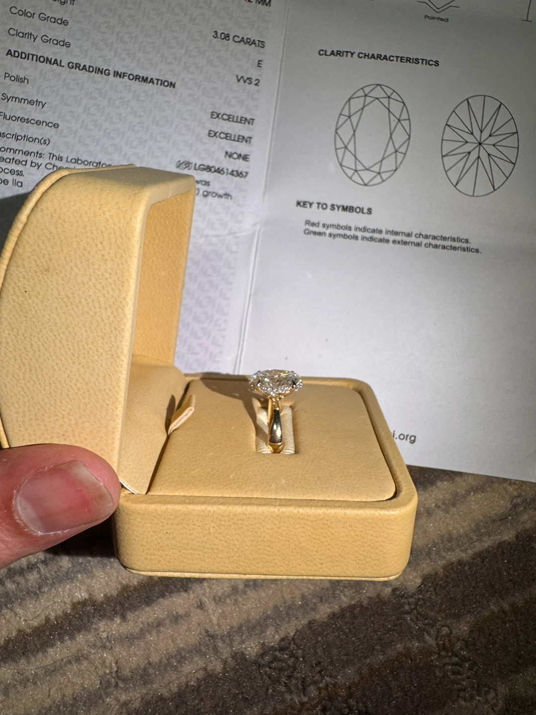 Lab Grown Diamond Oval Brilliant Engagement Ring - photo 3