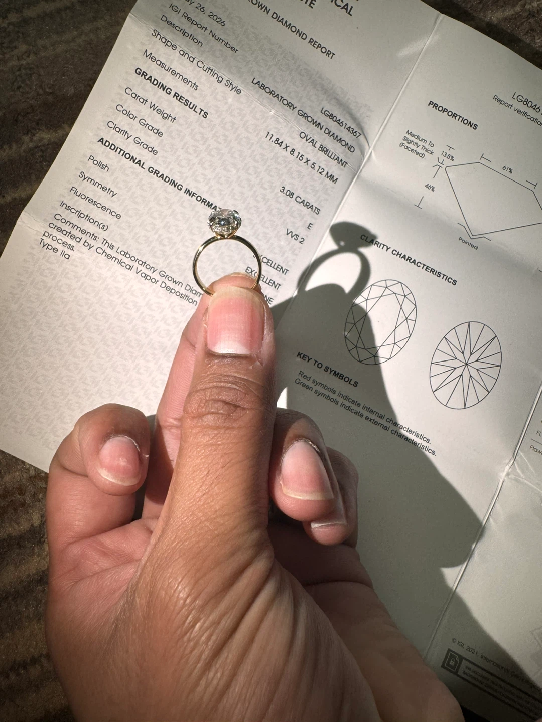 Lab Grown Diamond Oval Brilliant Engagement Ring - photo 4