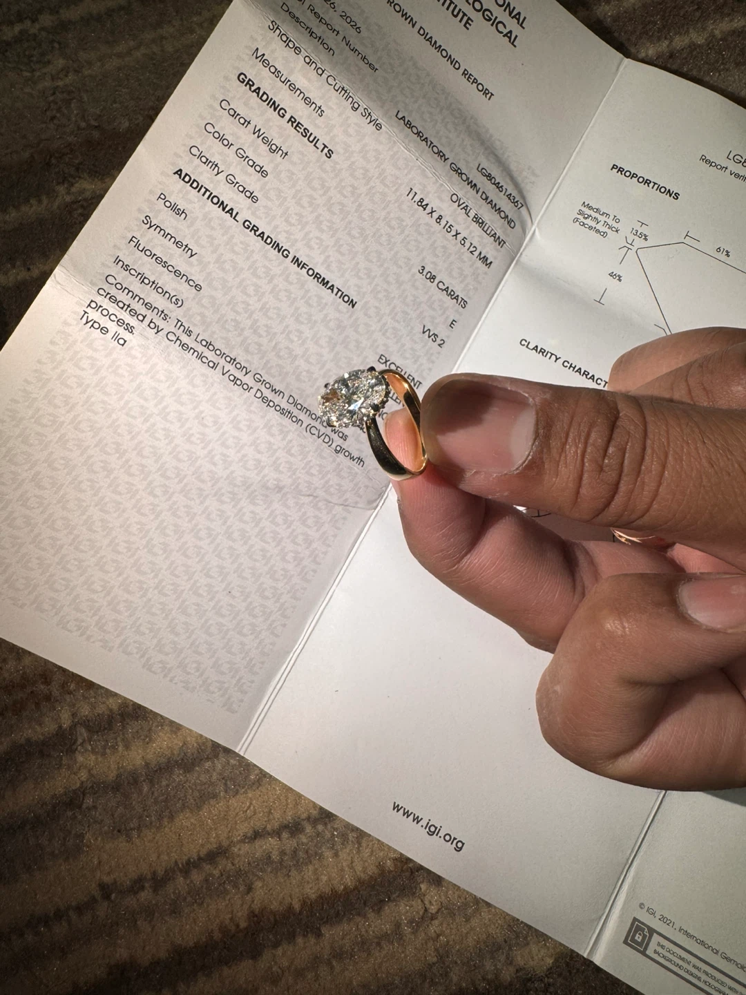 Lab Grown Diamond Oval Brilliant Engagement Ring - photo 5