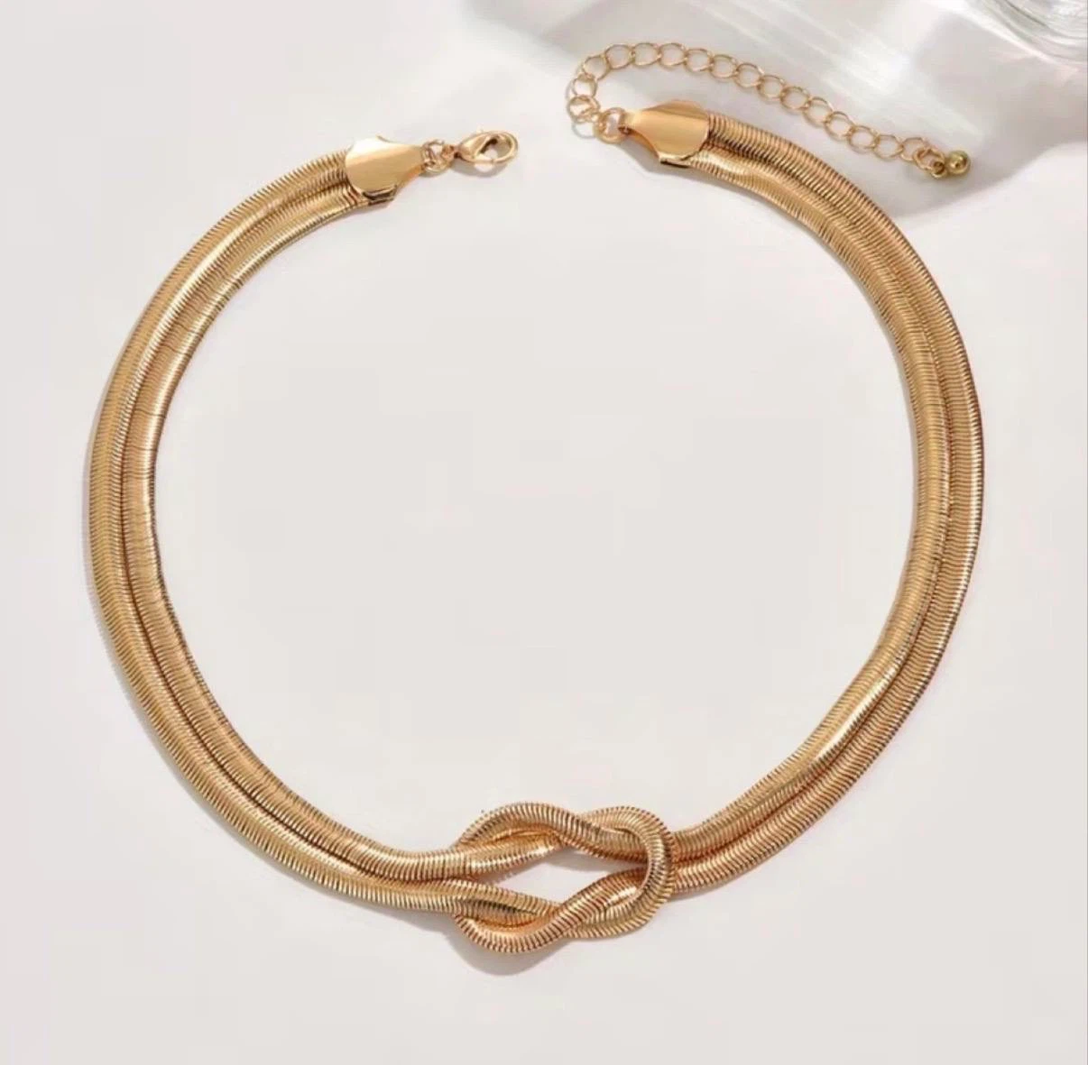 Double layer chain knot necklace - photo 5