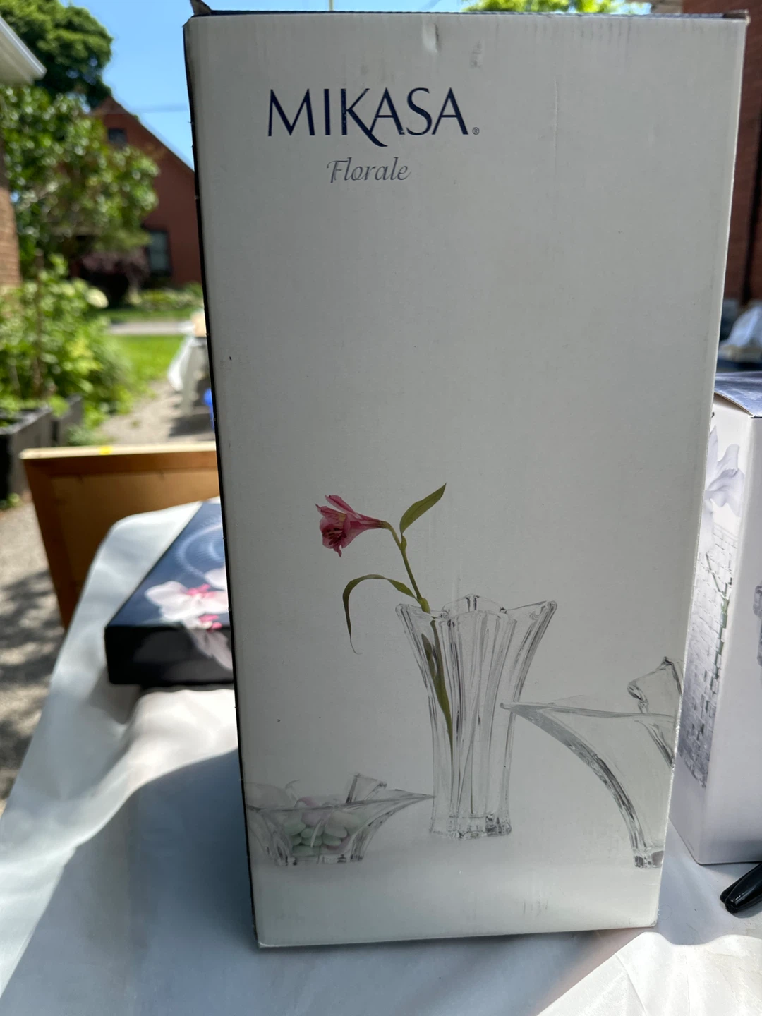 Mikasa Florale Crystal Vase