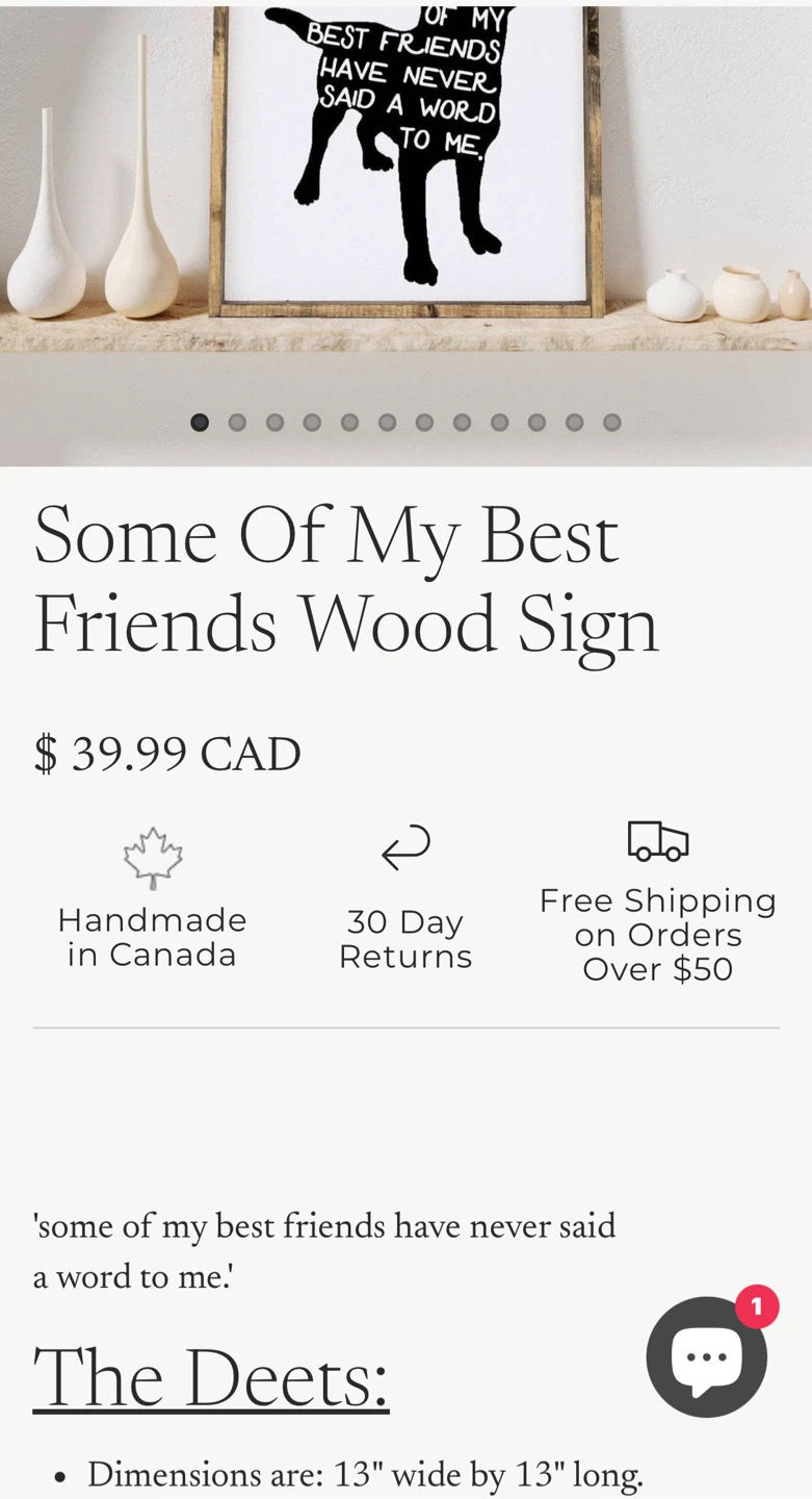 Some Of My Best Friends Wood Sign - photo 2