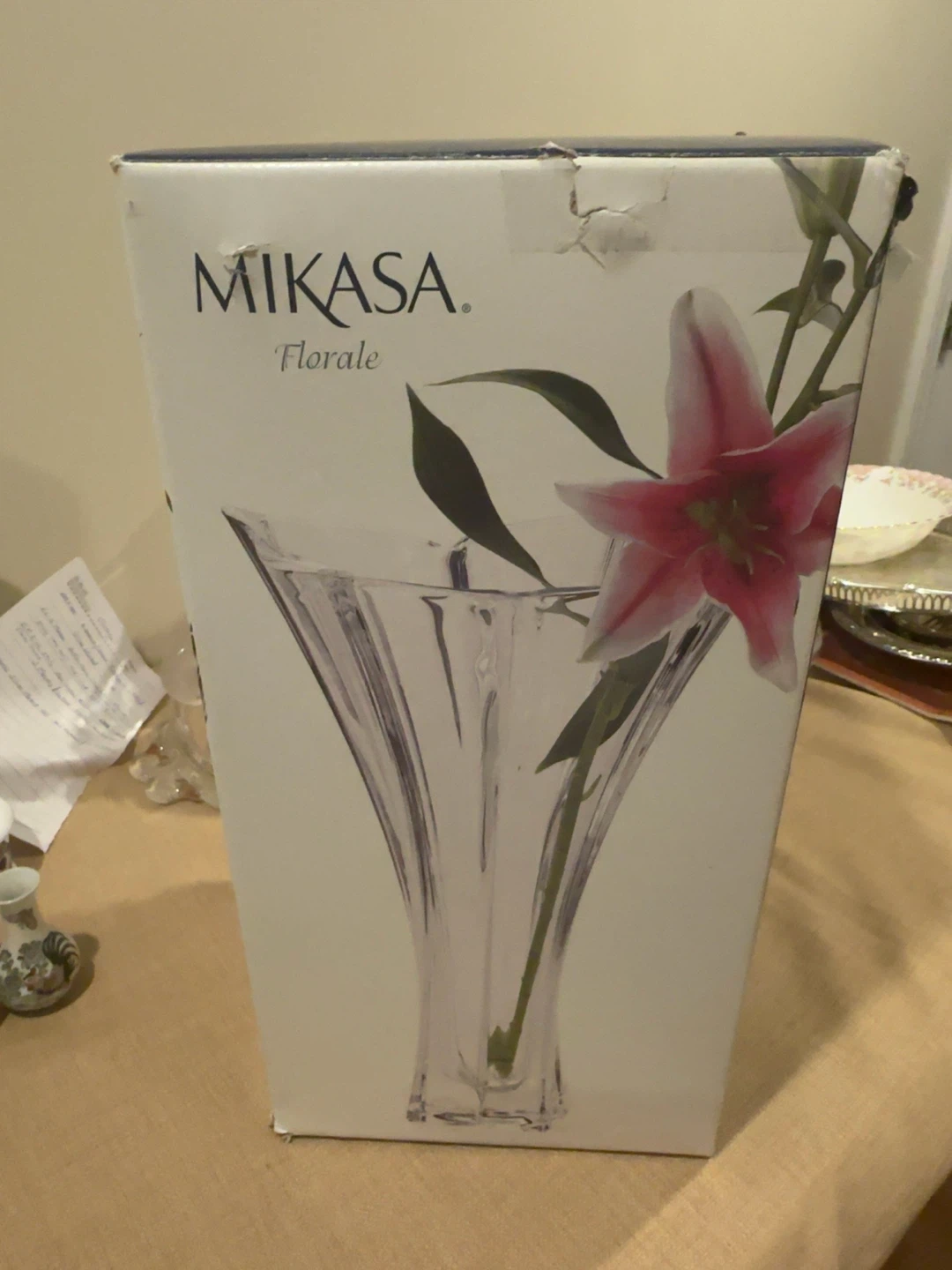 Mikasa Florale Crystal Vase - photo 3