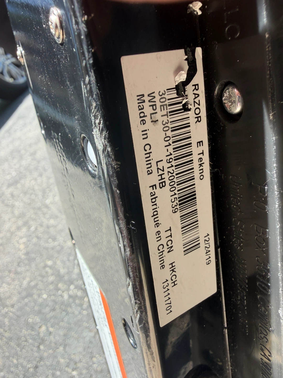 Razor E Tekno Electric Scooter — for parts / battery replacement - photo 4