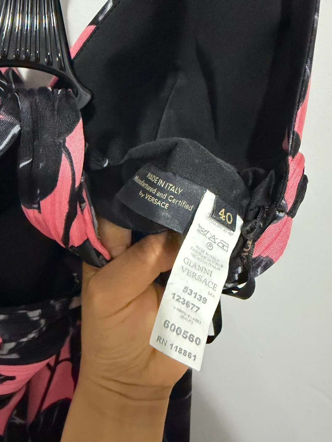 Versace Pink Floral Print Maxi Dress - photo 3