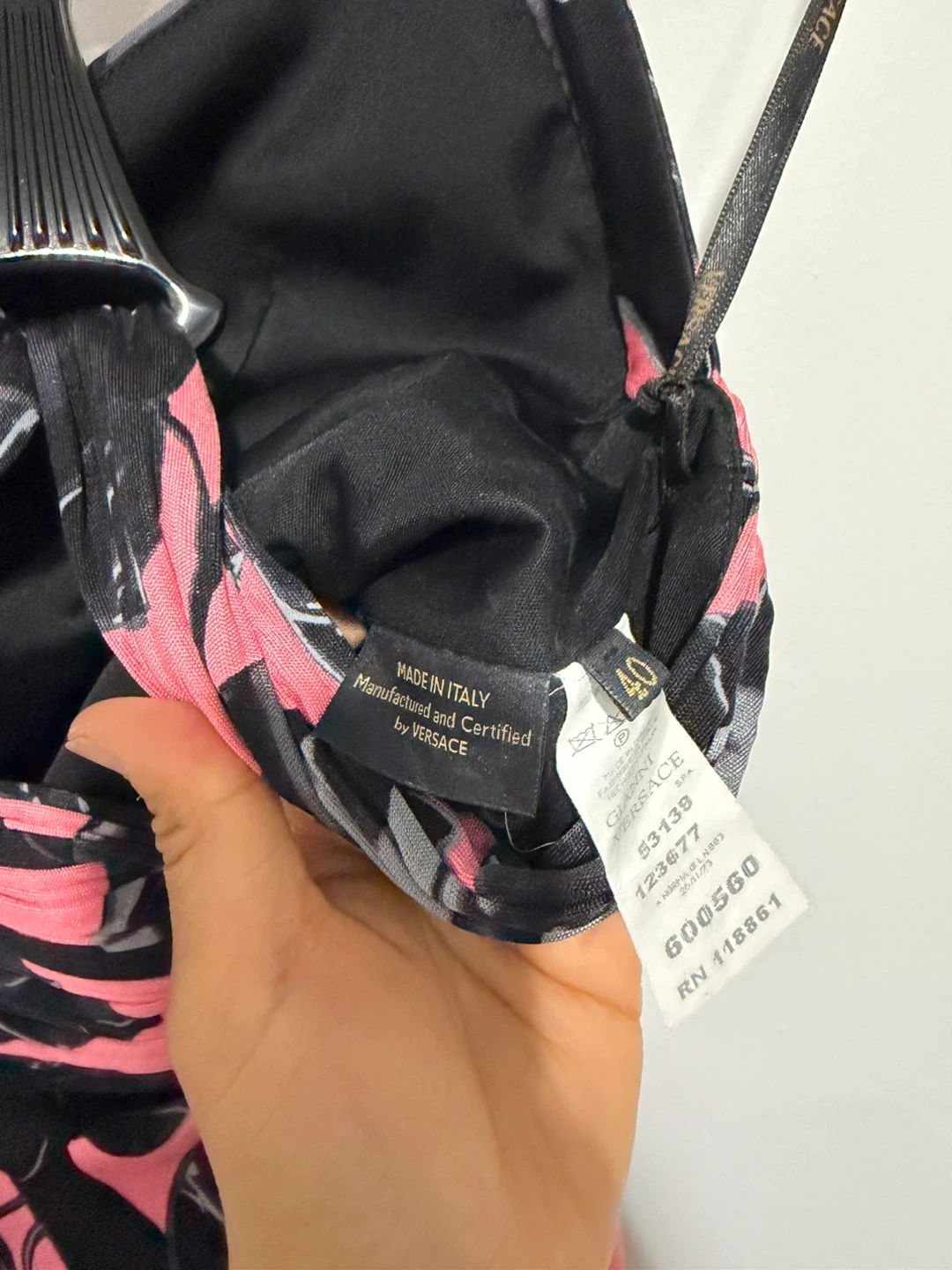 Versace Pink Floral Print Maxi Dress - photo 4