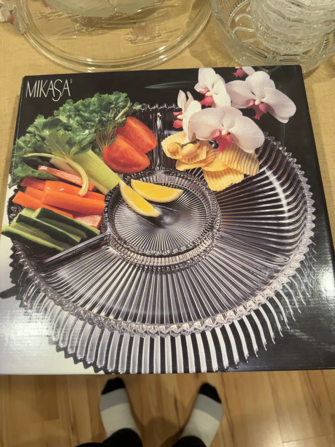 Mikasa Crystal Serving Platter