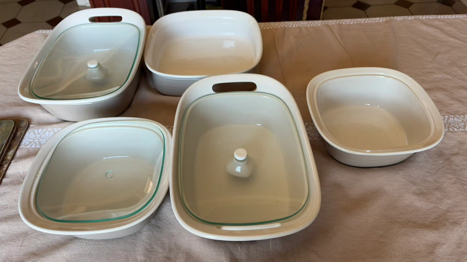 Ceramic Baking Dishes with Glass Lids