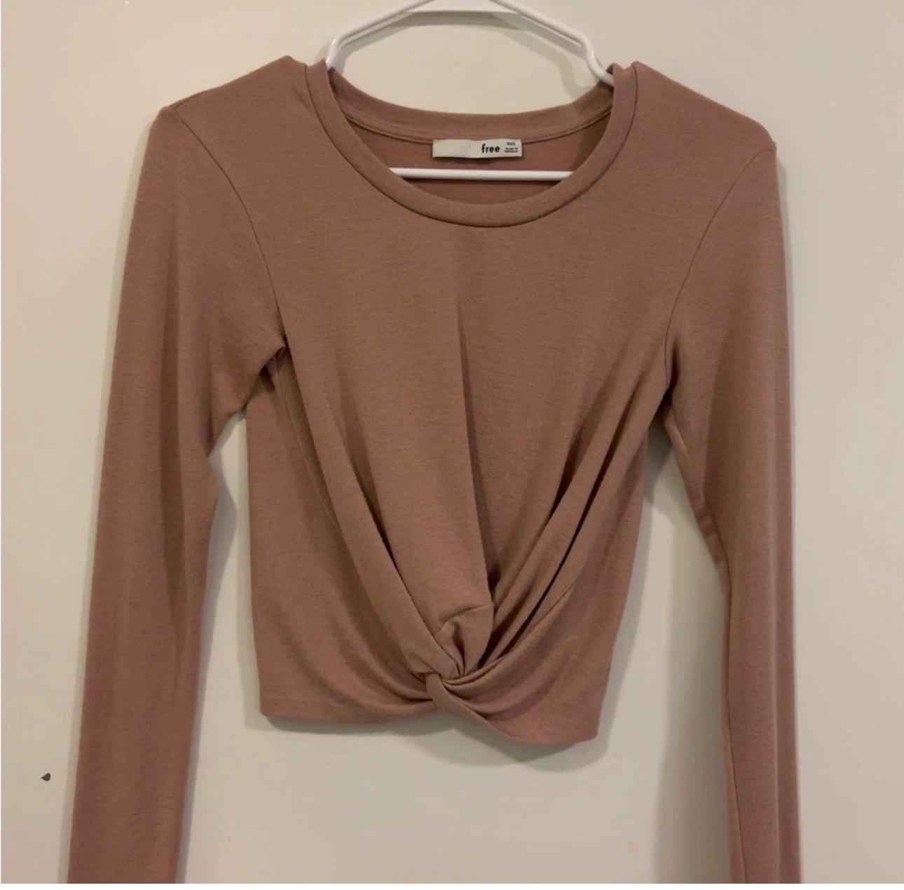 Wilfred Free twist-front long-sleeve top