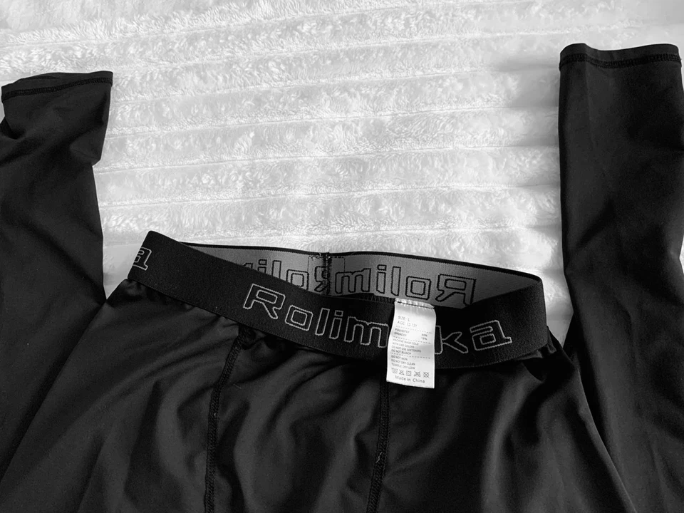 Rolimka Black Compression Leggings Youth Size L