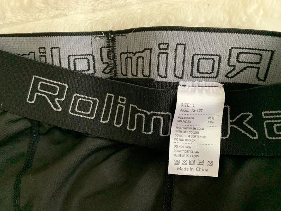 Rolimka Black Compression Leggings Youth Size L - photo 2