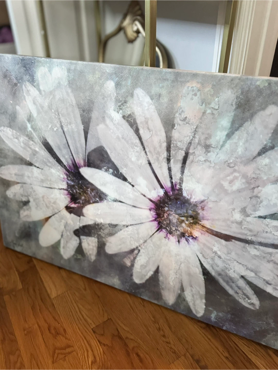 Canvas Wall Art with Daisies - photo 4