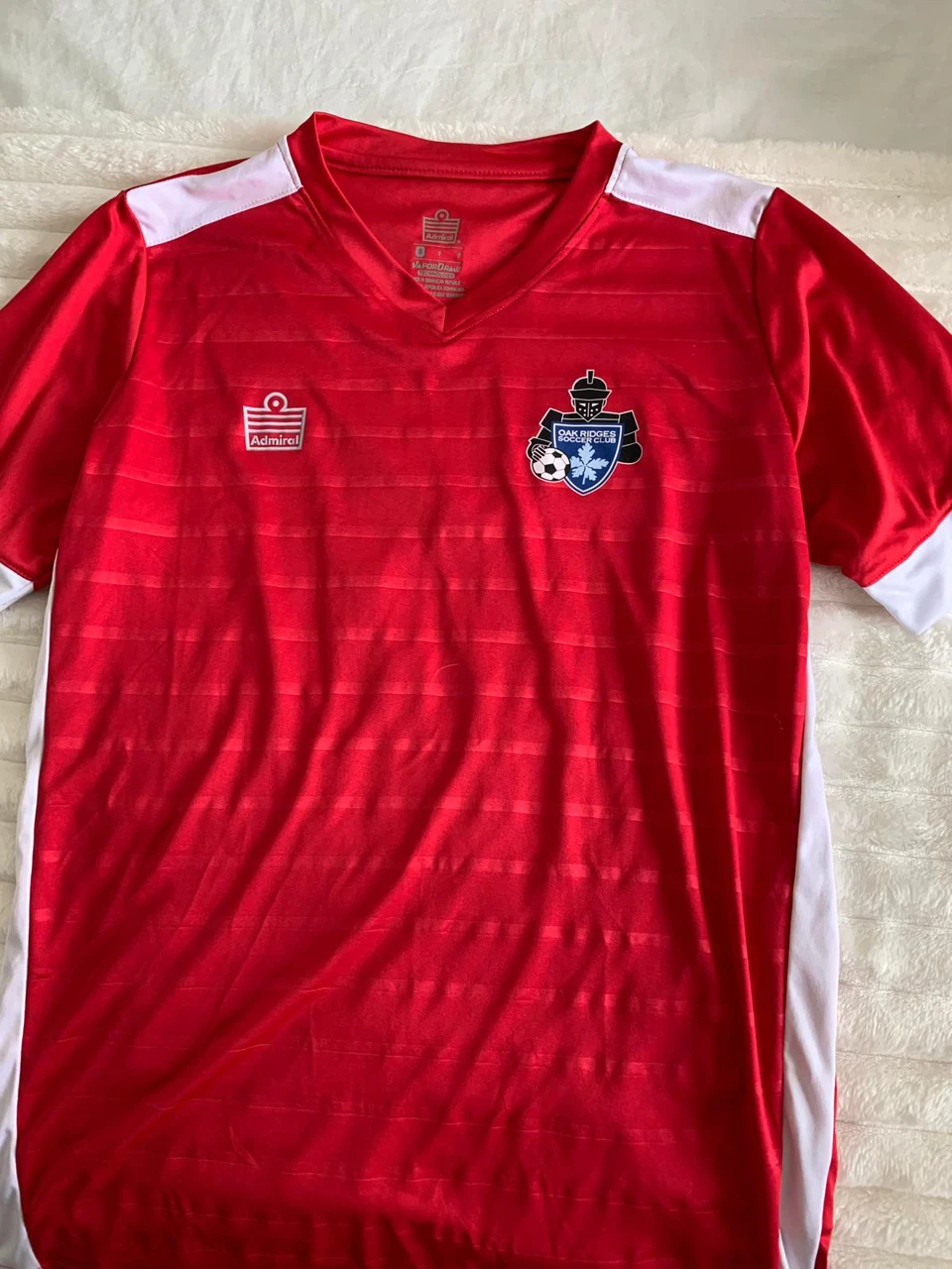 Admiral Red Soccer Jersey #8