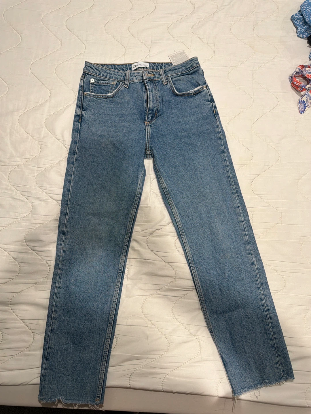ZARA Women's Blue Denim Jeans