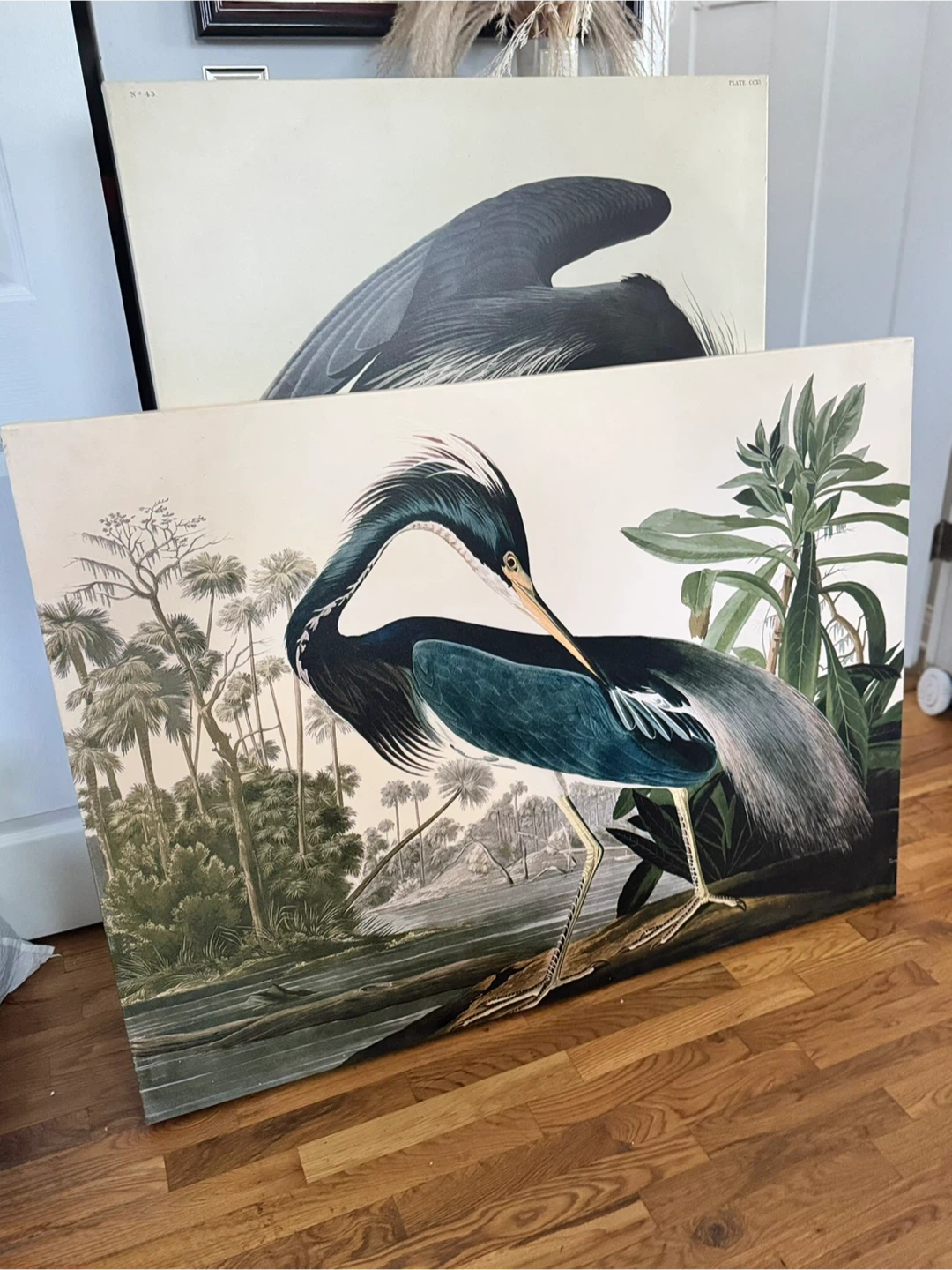 Vintage Heron Bird Canvas Art Print - photo 3