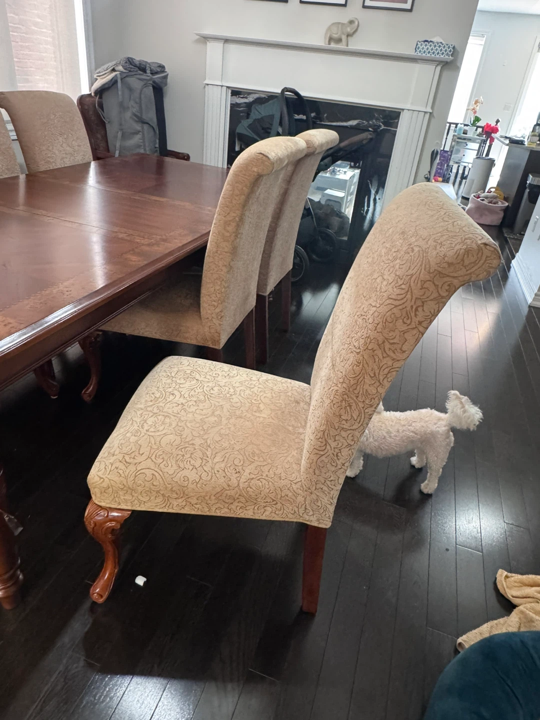 Bombay Wooden Dining Table with Chairs & Server - photo 5