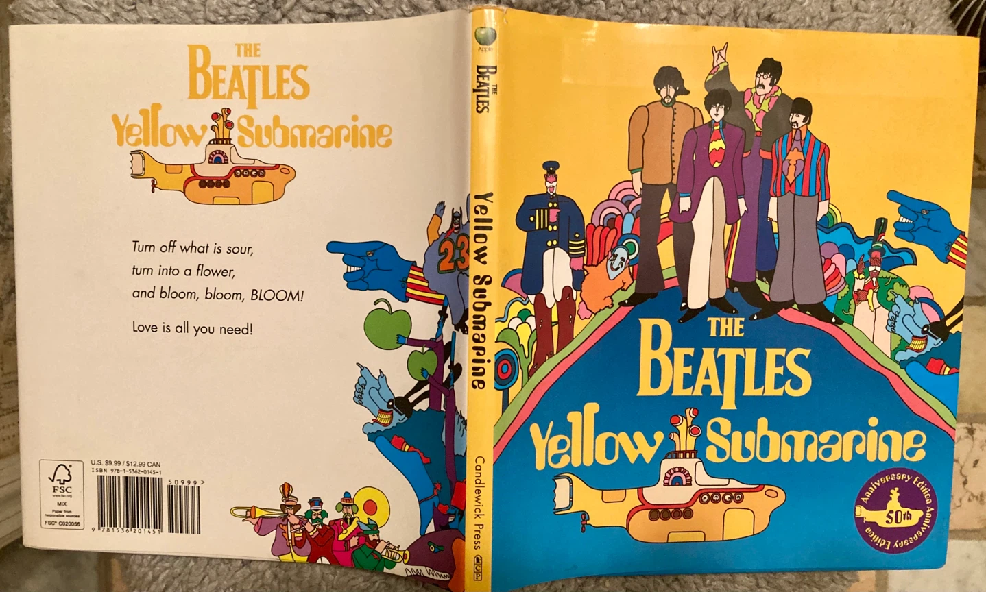 The Beatles Yellow Submarine Book - 50 Anv to go with LP & VHS