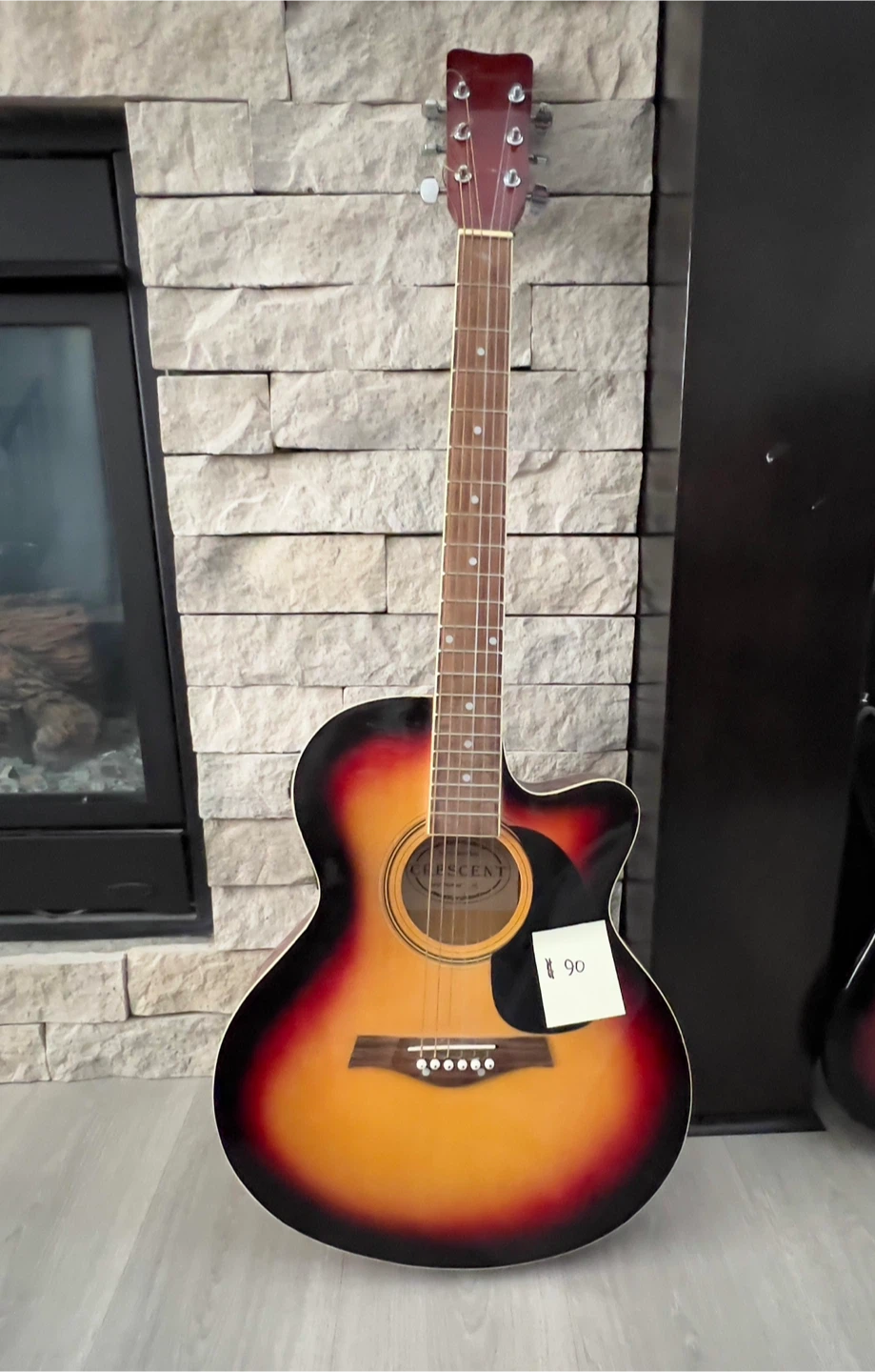 Crescent Acoustic Guitar - photo 2