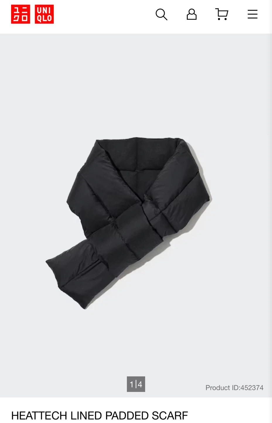 Uniqlo Heatech Lined Padded Scarf - photo 4