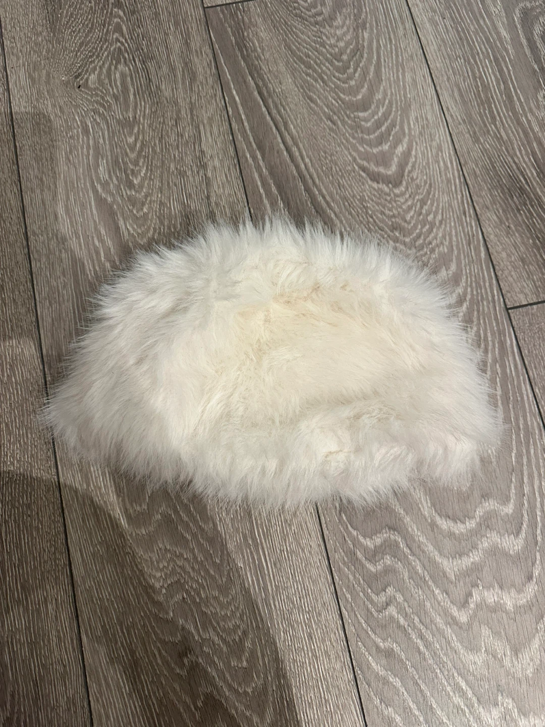 White Faux Fur Hat