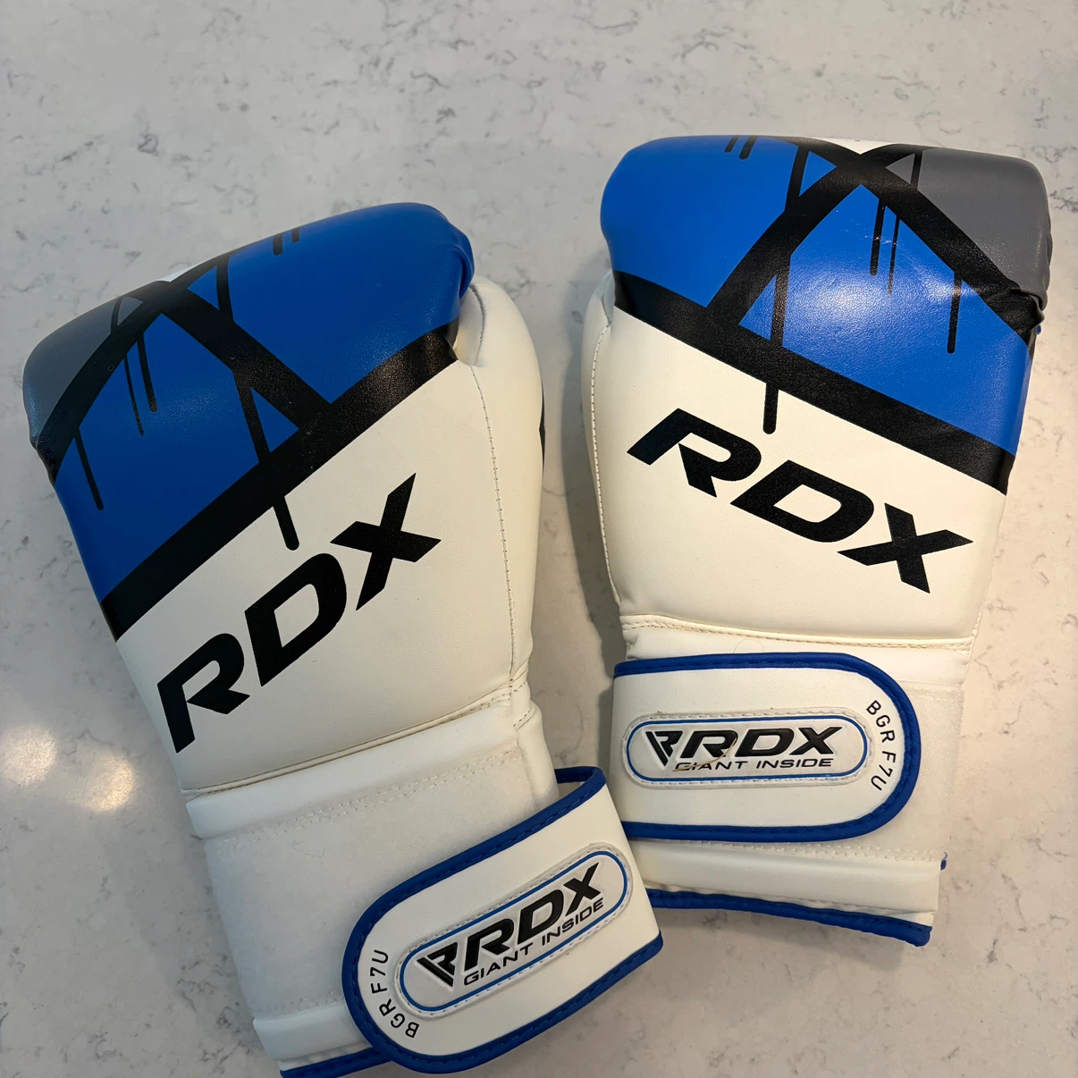 RDX White and Blue Boxing Gloves - photo 2