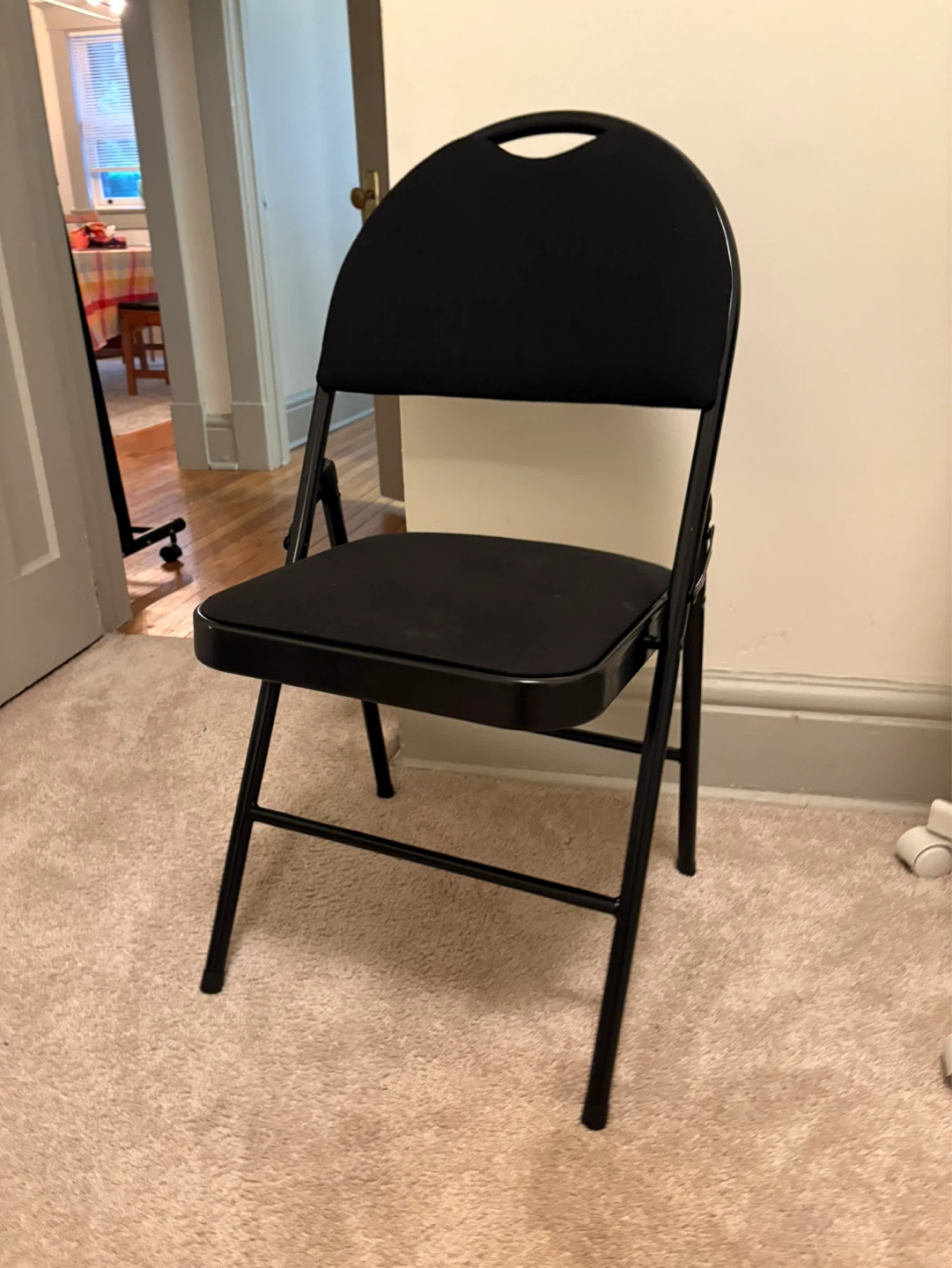 Black Folding Chair (3 available) - photo 2