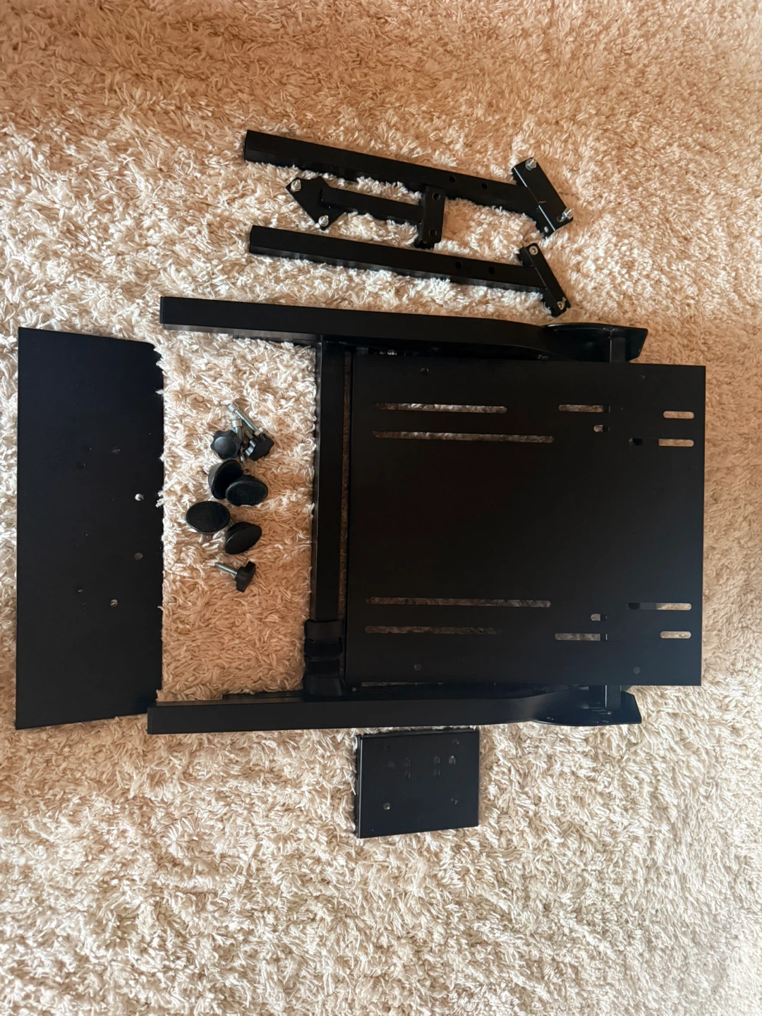 Black Metal TV Wall Mount Hardware
