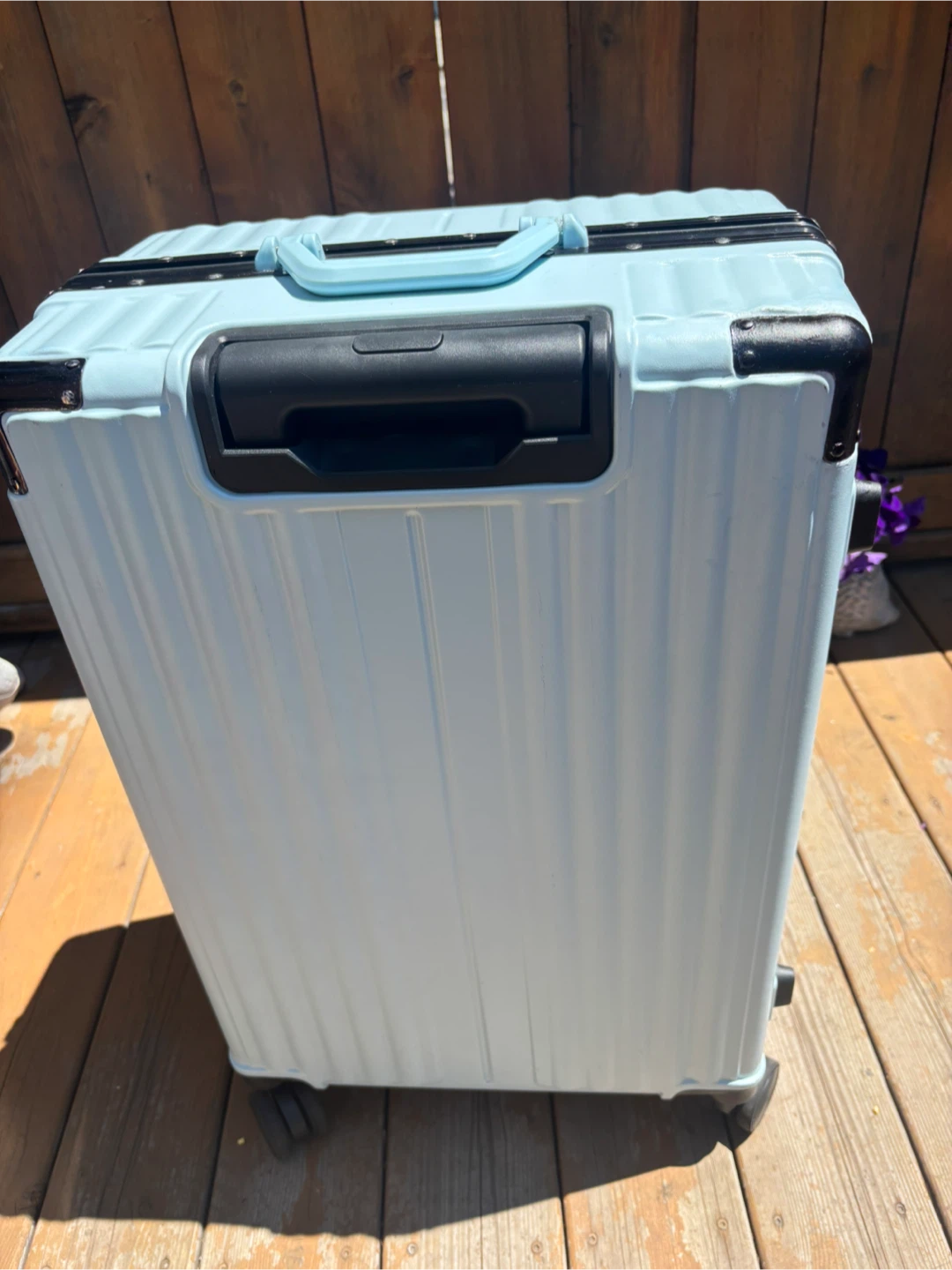 Light Blue Hardshell Suitcase - photo 4