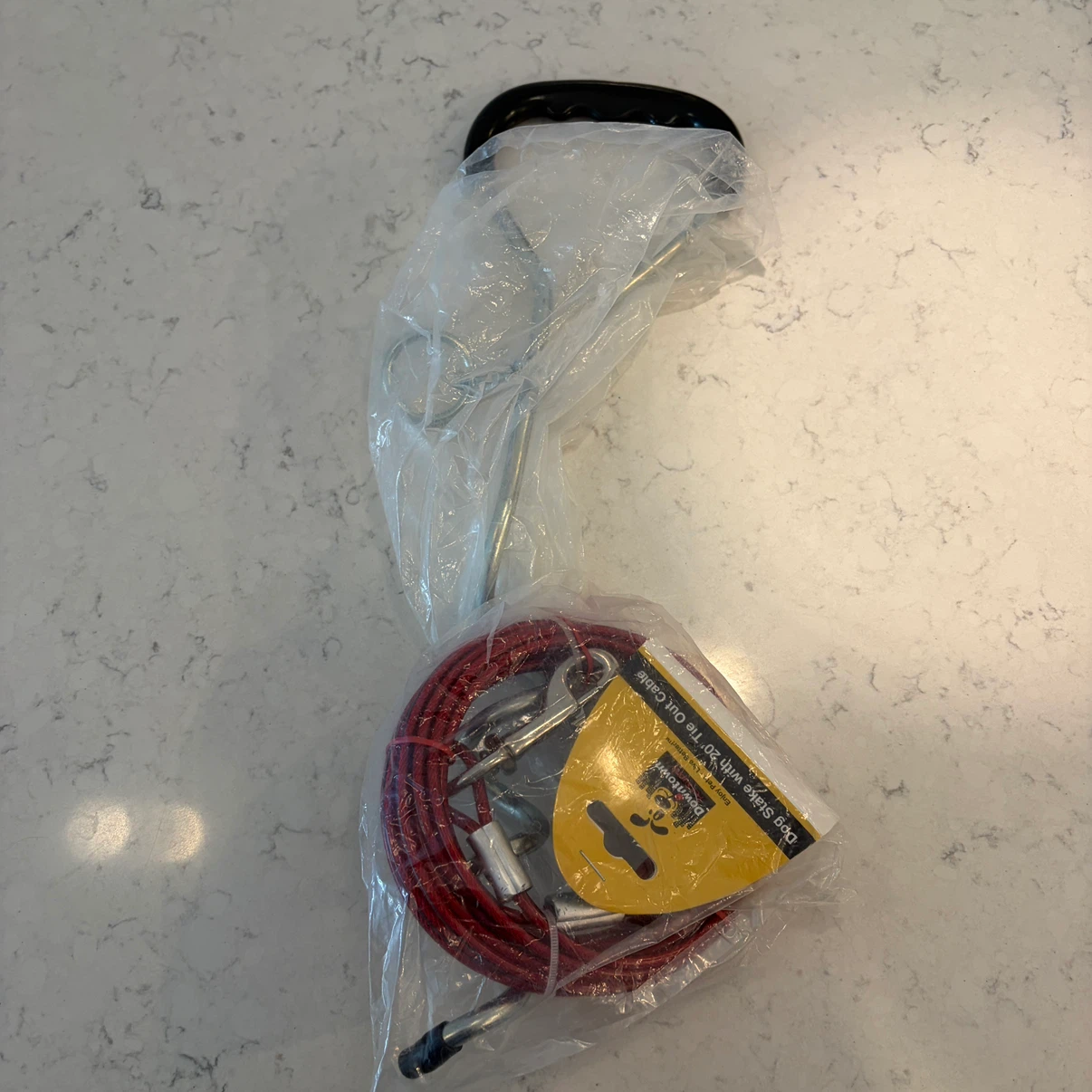 Downtown Pet Supply Dog Stake with 20' Tie Out Cable