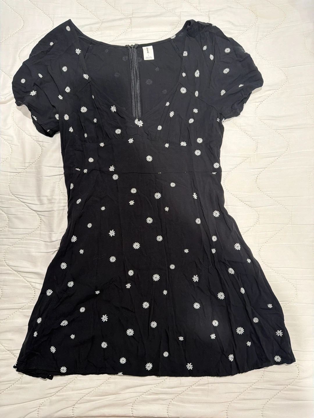 Abound Black Floral Mini Dress