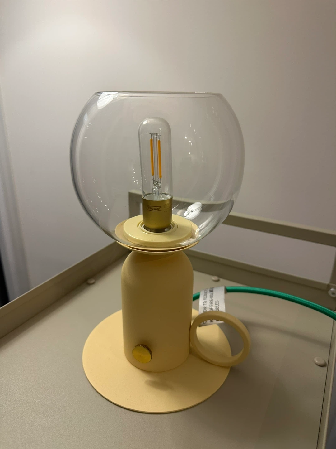 IKEA ÄSKMULLER Table Lamp, Yellow