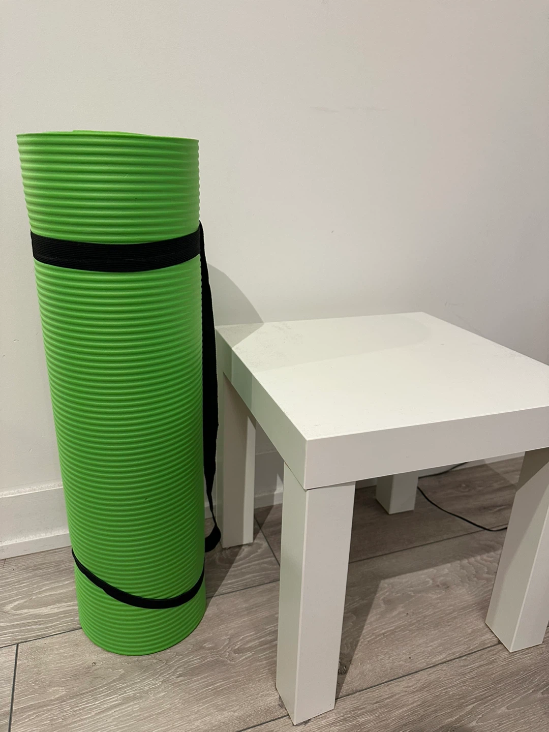 Green Yoga Mat with Strap