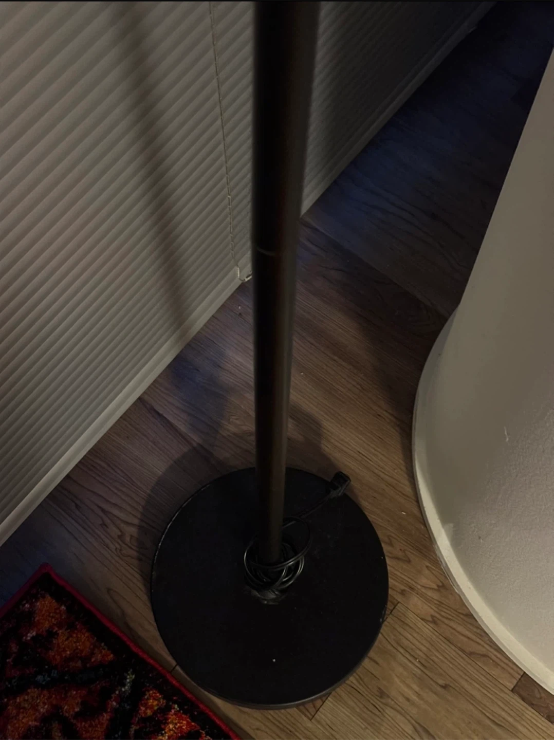 Black Metal Tripod Floor Lamp with Cage Shades - photo 4
