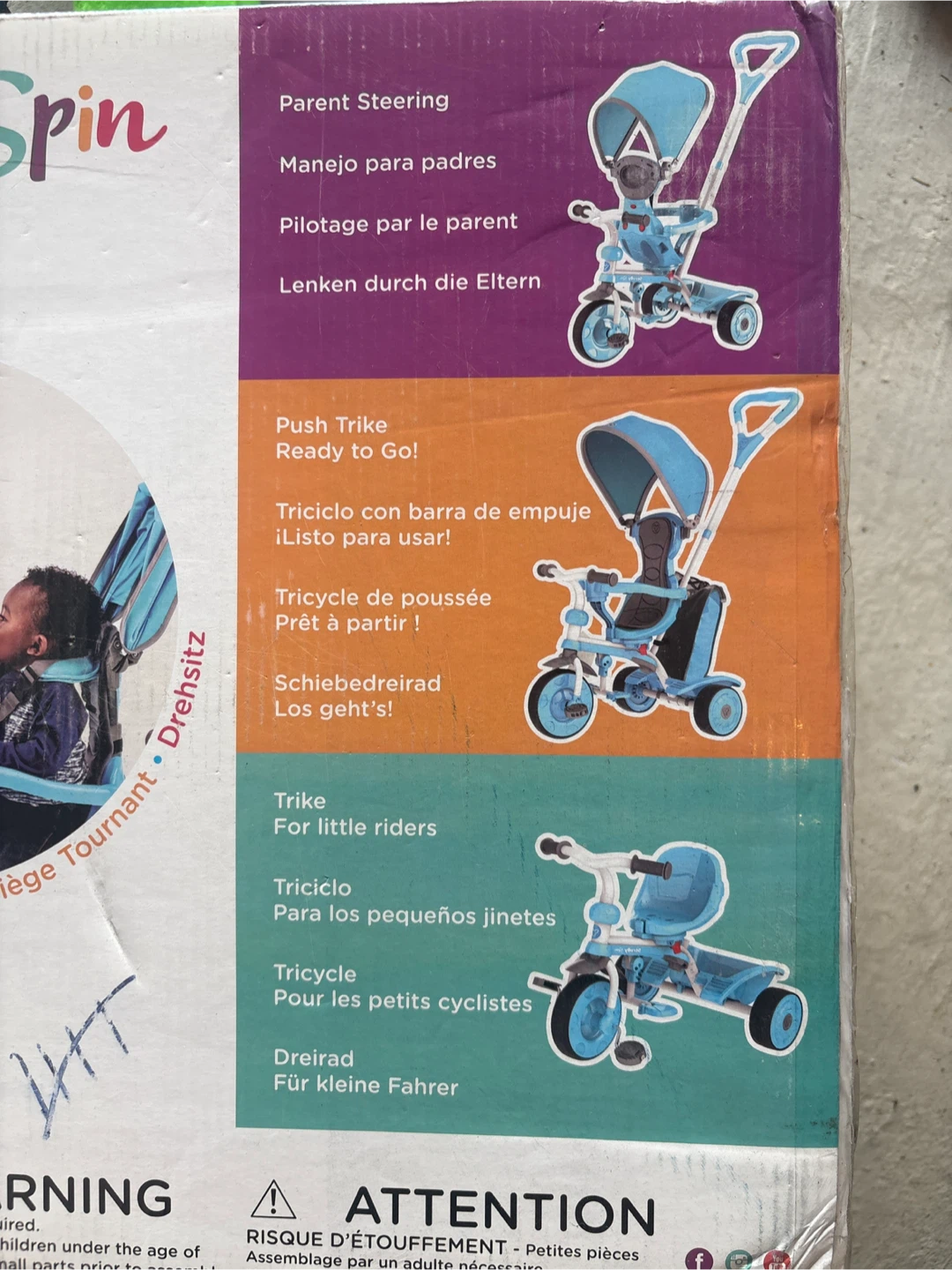 Spin Strolly Trike - Blue - photo 2