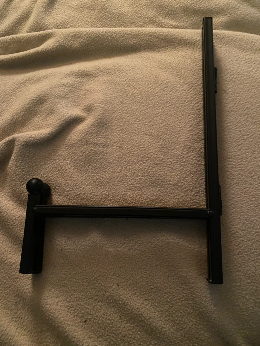 Black metal plate stand - photo 2
