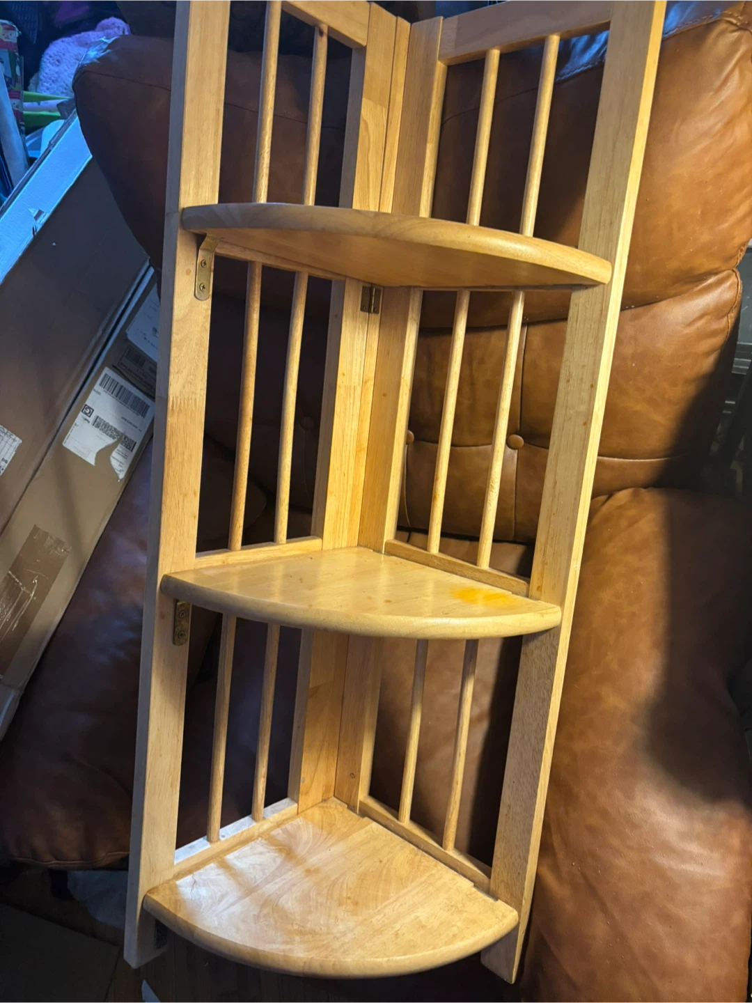Wooden Corner Shelf