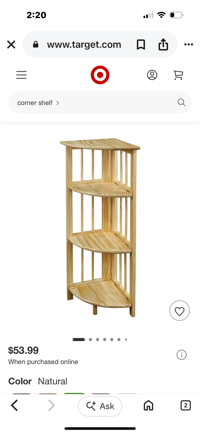 Wooden Corner Shelf - photo 2