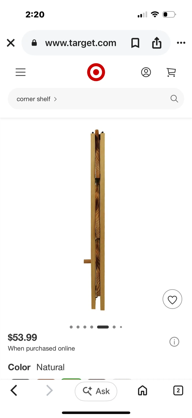 Wooden Corner Shelf - photo 3