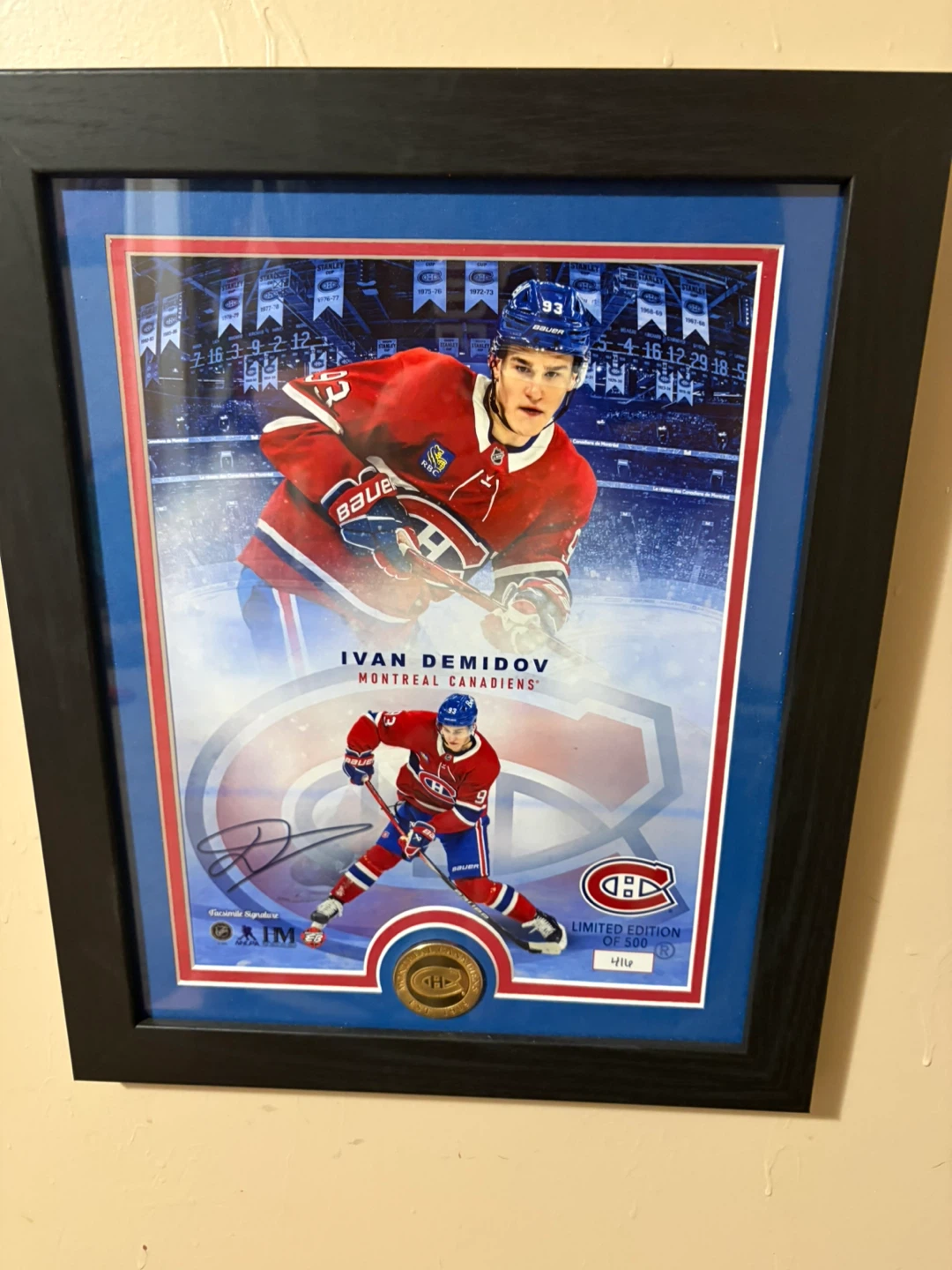 Ivan Demidov Montreal Canadiens Limited Edition